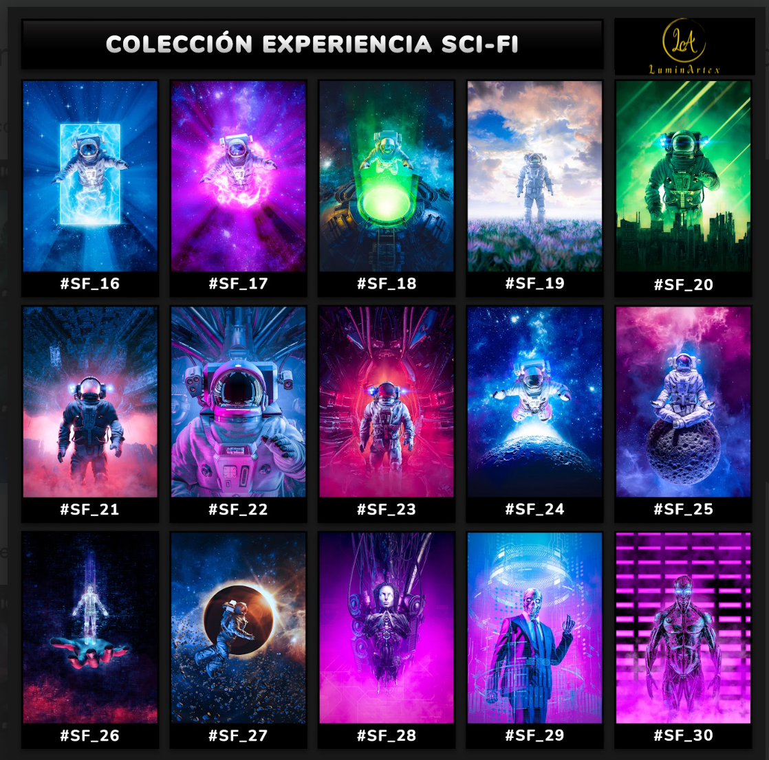 Catálogo Experiencia SCI-FI