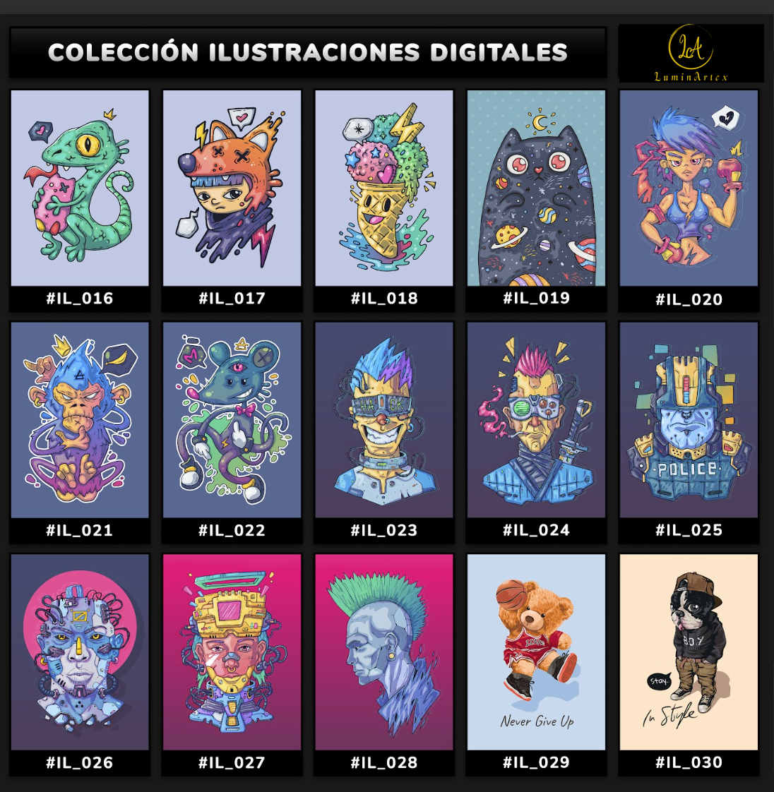 Catálogo Ilustraciones Digitales