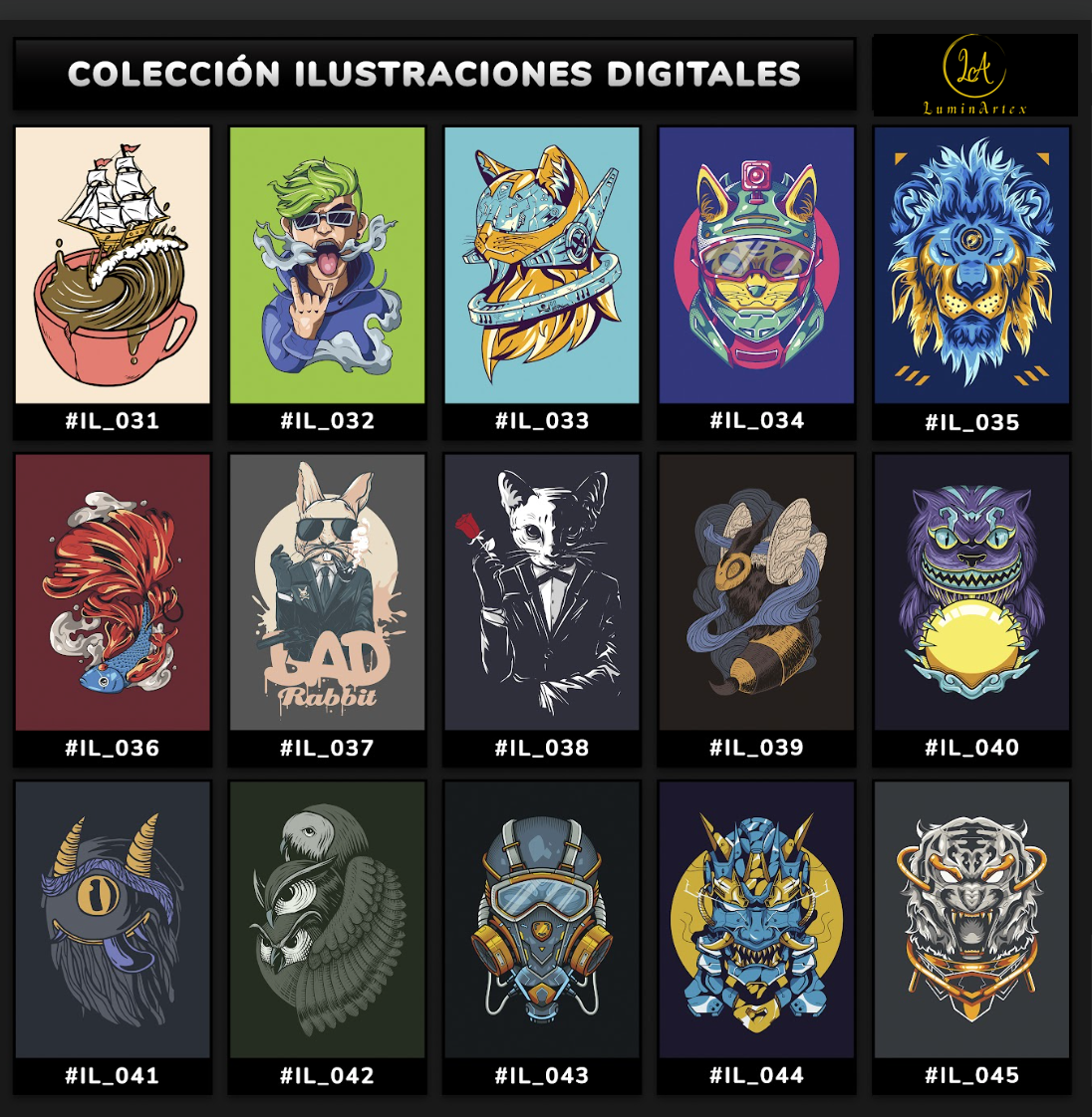 Catálogo Ilustraciones Digitales