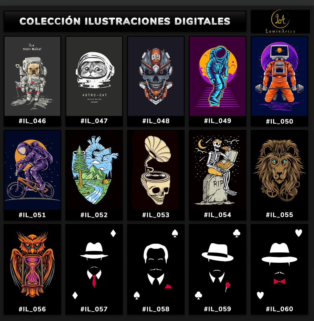 Catálogo Ilustraciones Digitales