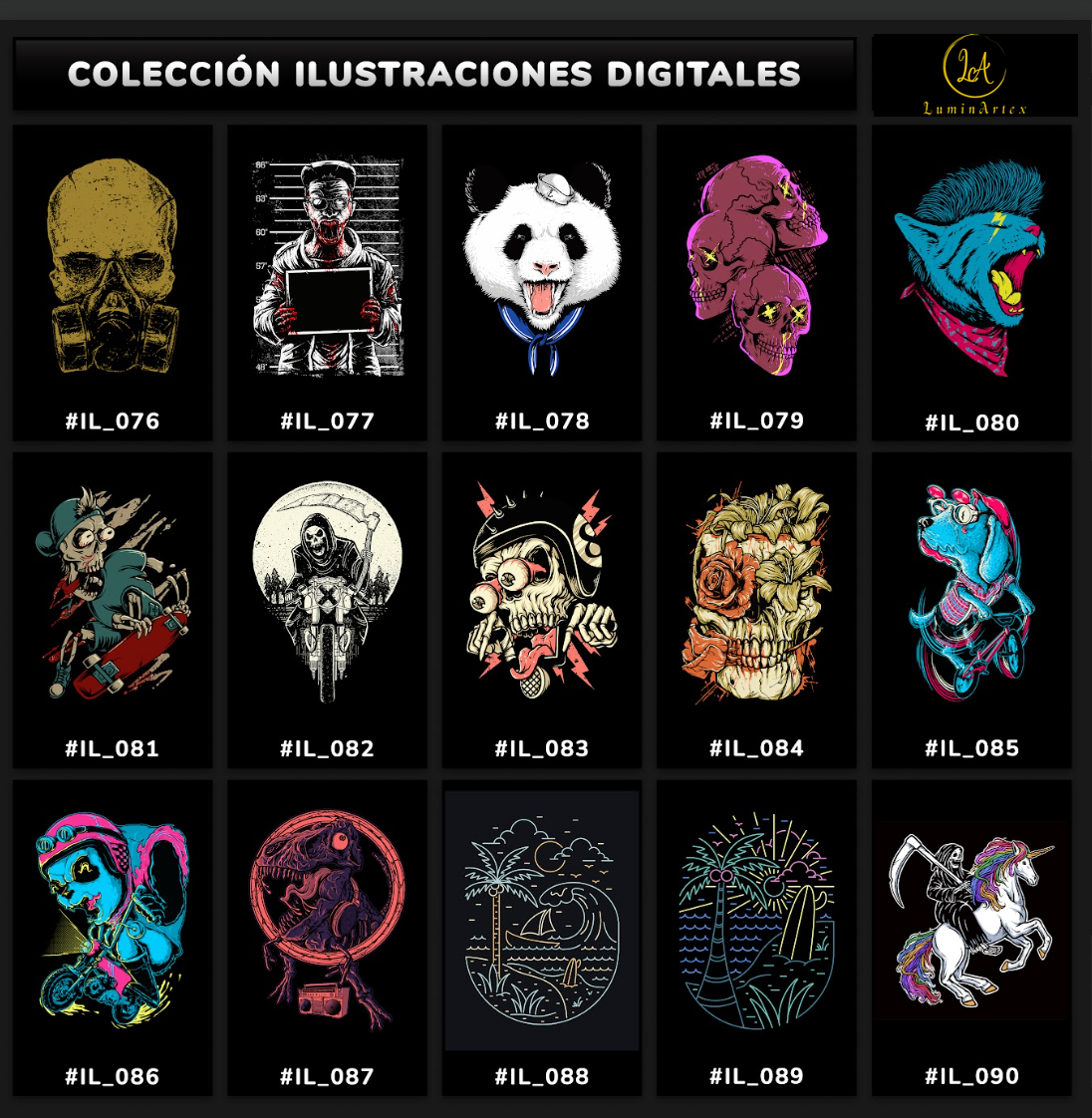 Catálogo Ilustraciones Digitales