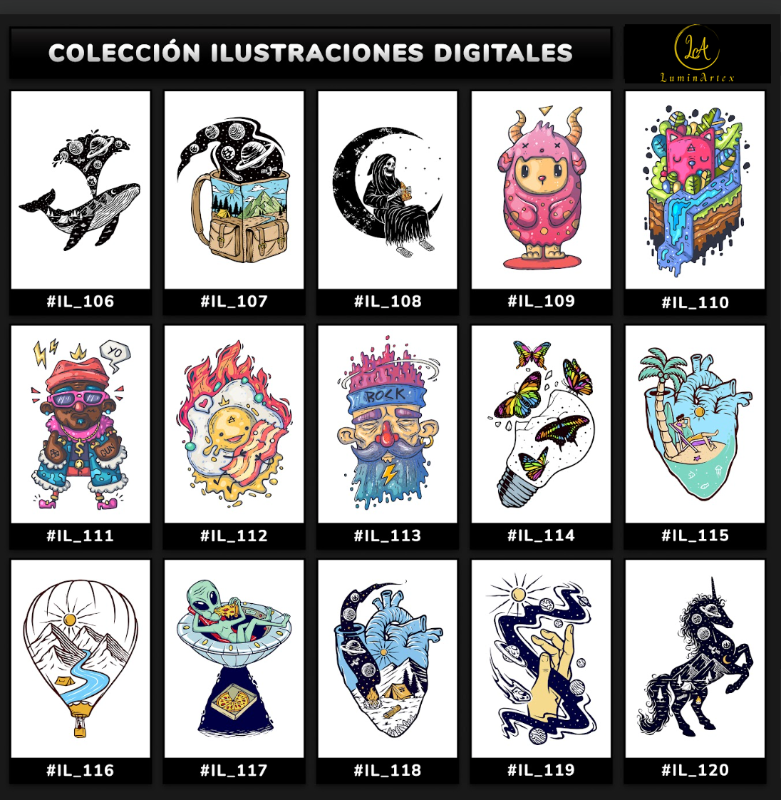 Catálogo Ilustraciones Digitales