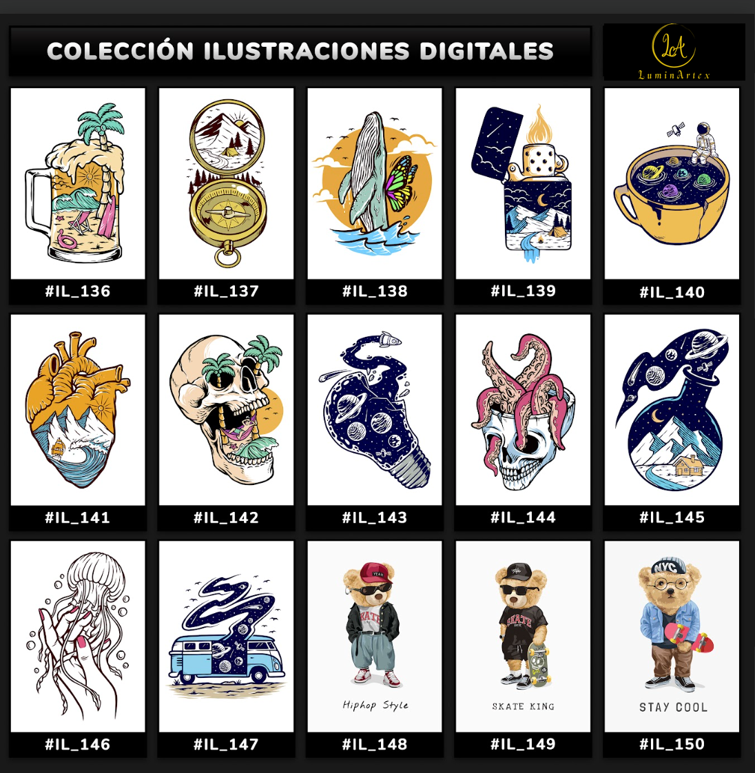 Catálogo Ilustraciones Digitales