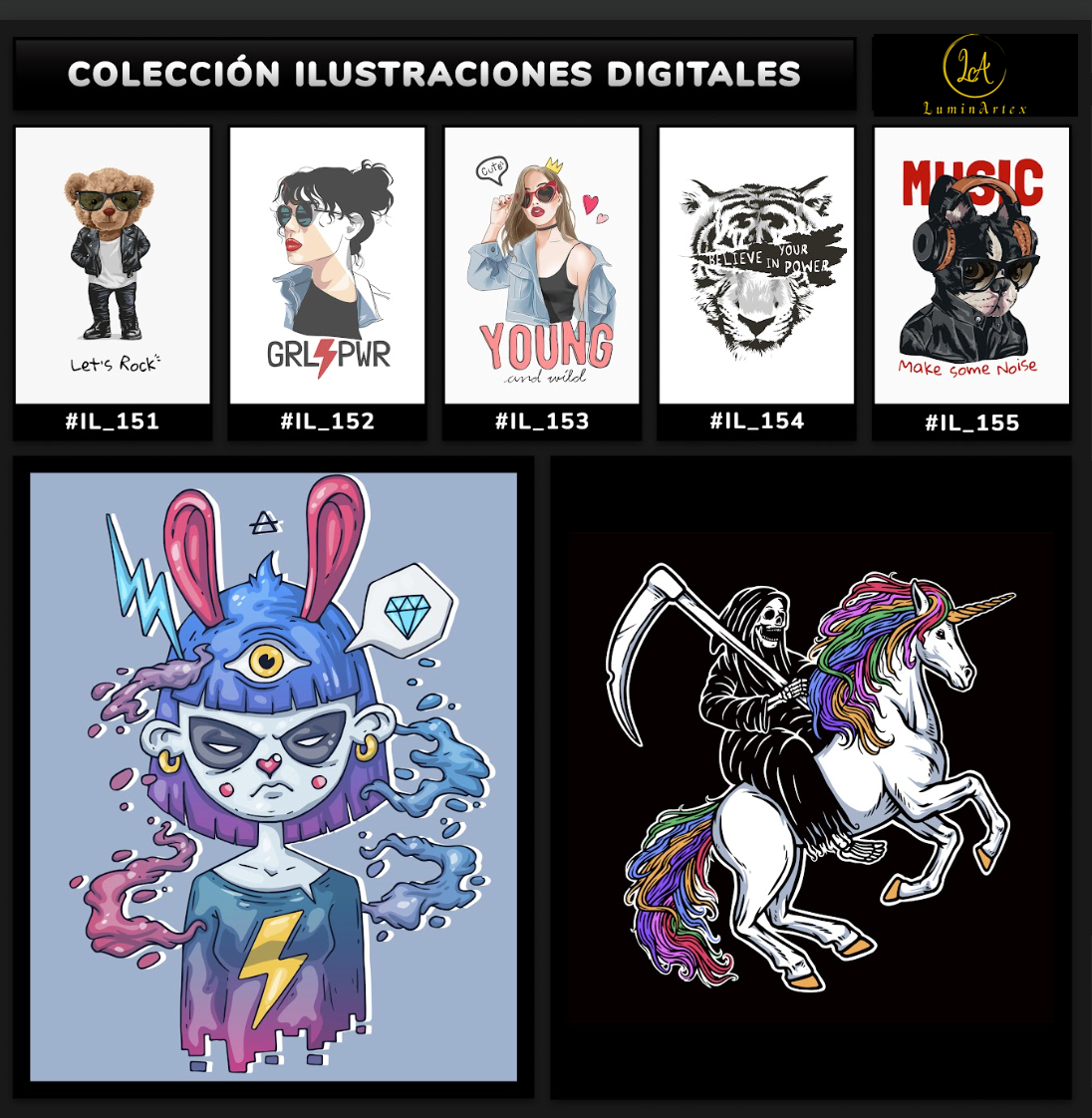 Catálogo Ilustraciones Digitales