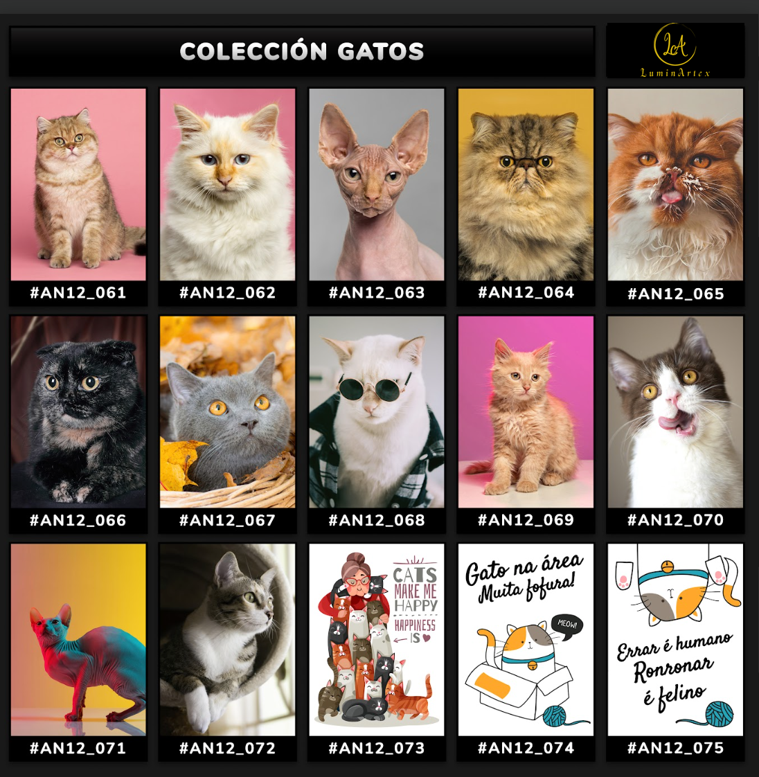 Catálogo Felinos