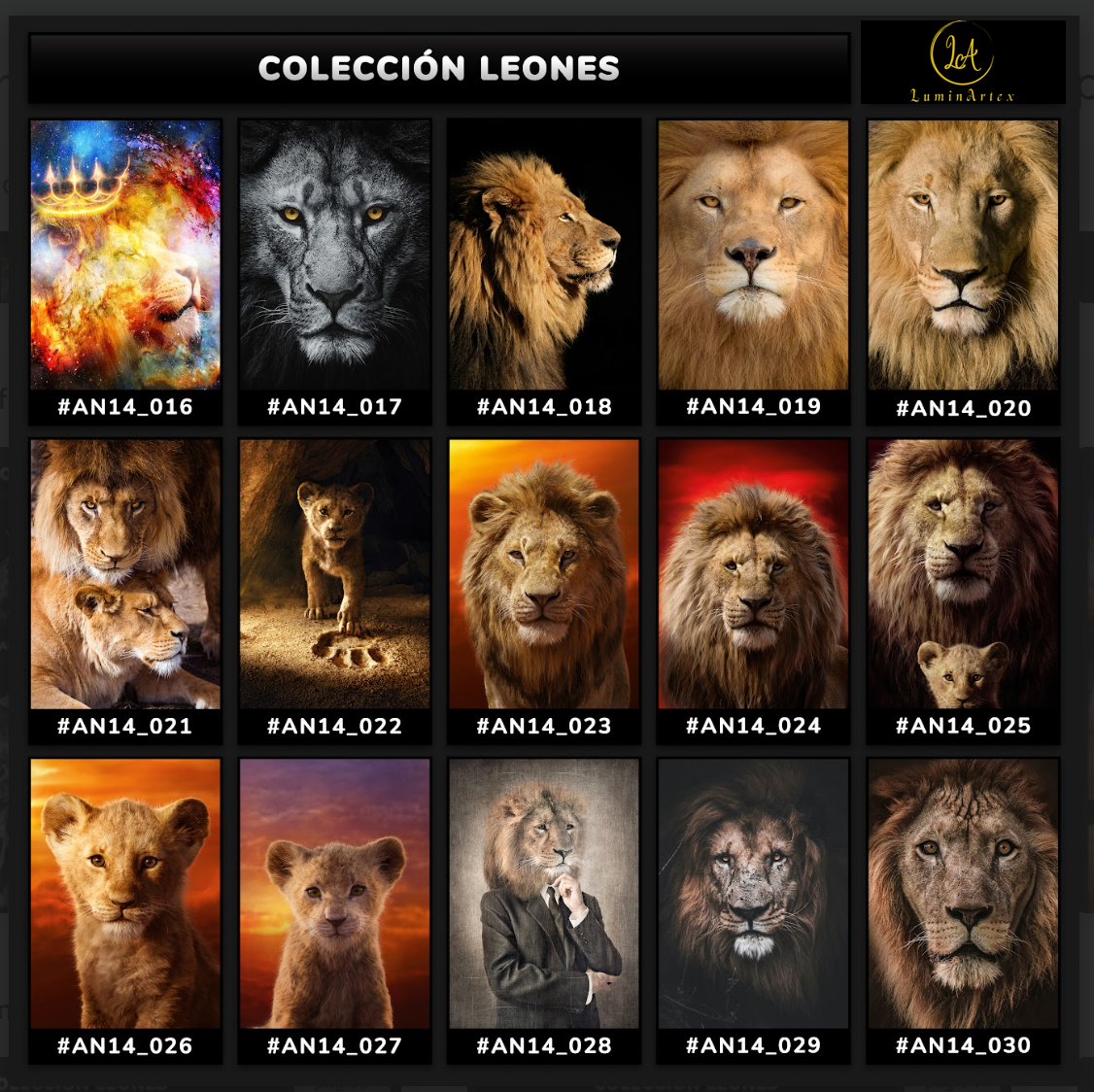 Catálogo Leones