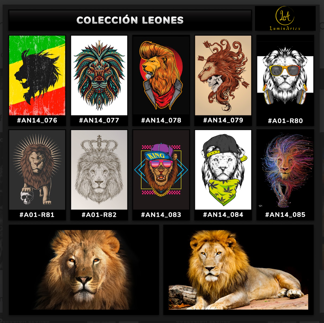 Catálogo Leones