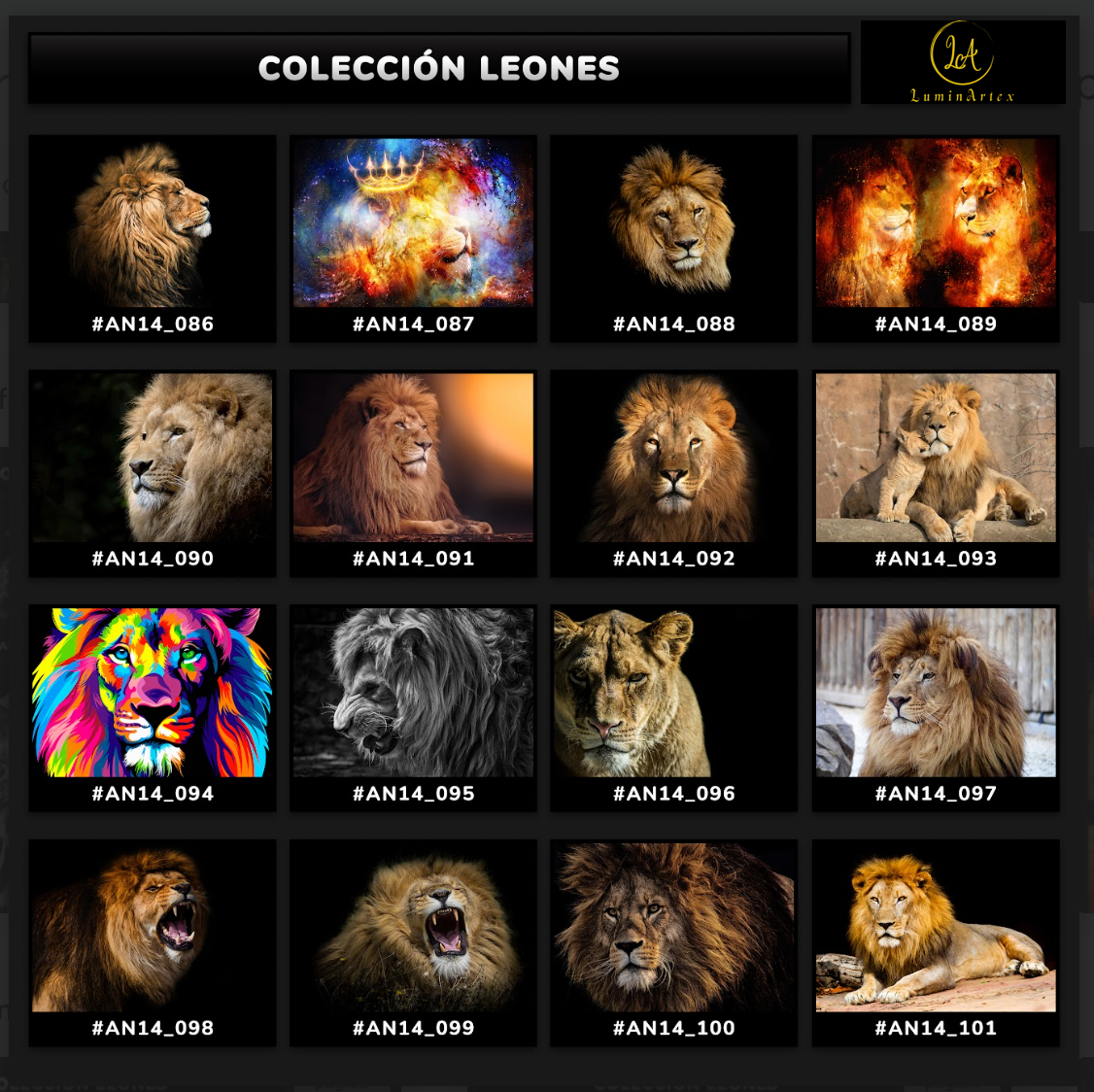 Catálogo Leones