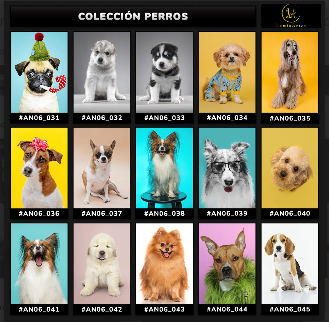 Catálogo Perros