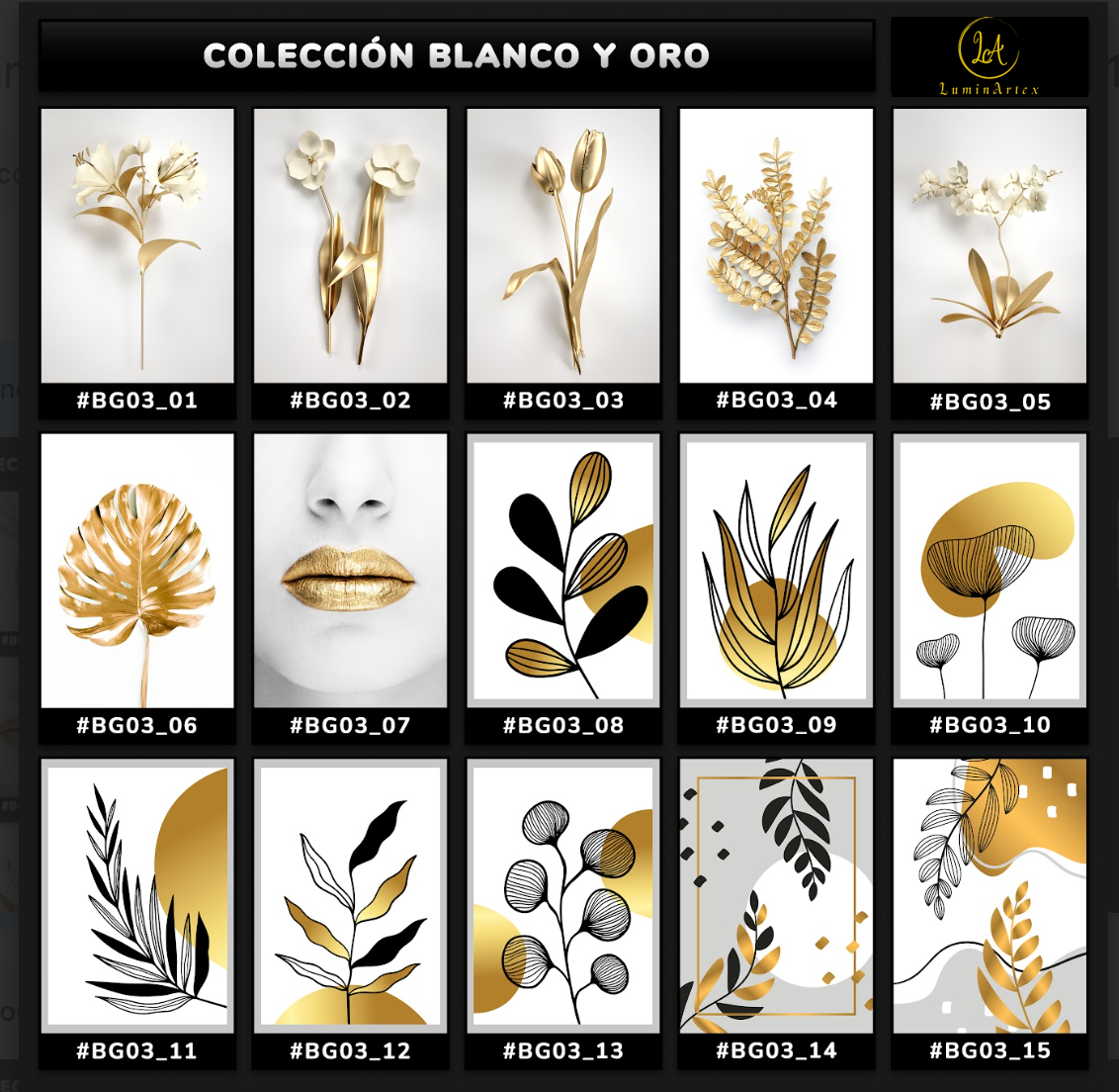 Catálogo Blanco y Oro