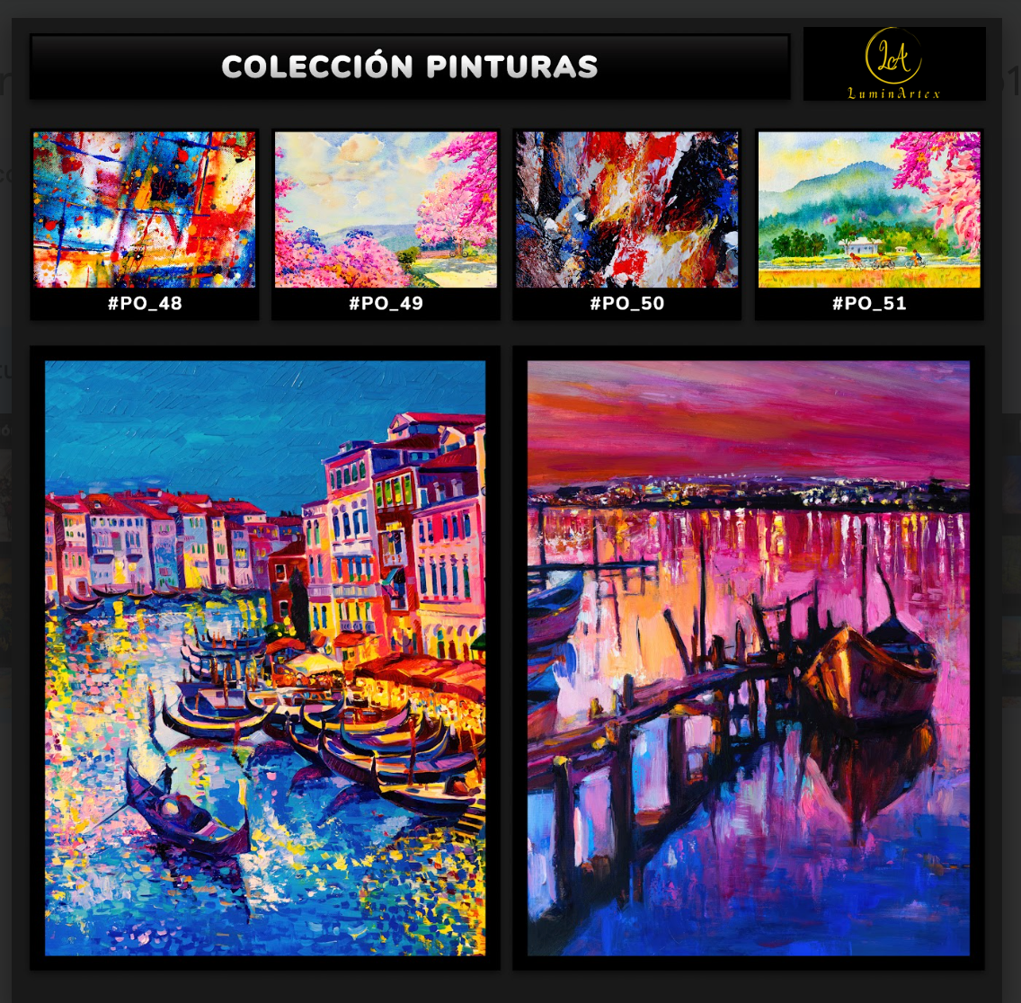 Catálogo Pinturas de Óleo